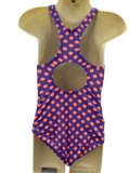 Speedo Medalist One Piece - Purple Polka Dot