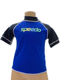 Speedo Sun Top (Short Sleeve) - Logo Royal Blue/Navy