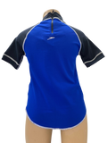 Speedo Sun Top (Short Sleeve) - Logo Royal Blue/Navy