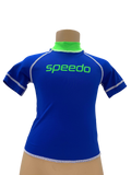 Speedo Sun Top (Short Sleeve) - Logo Blue/Green