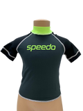 Speedo Sun Top (Short Sleeve) - Black/Yellow