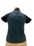 Speedo Sun Top (Short Sleeve) - Black/Grey/Green