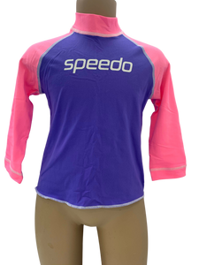 Speedo Sun Top (Long Sleeve) - Purple/Pink