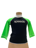 Speedo Sun Top (Long Sleeve) - Logo Black/ Green
