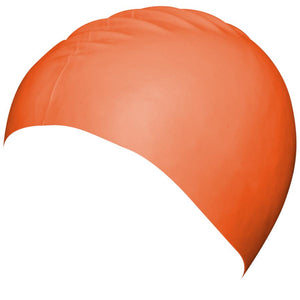 Aqualine Silicone Swim Cap - Orange